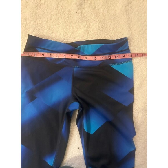 Athleta Blue Multi Sonar Magnetic Tight Leggings Blue Black Colorblock Medium - Picture 5 of 7